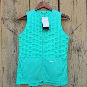 NWT Nike Women's Therma Fit ADV Running Vest Sm Green